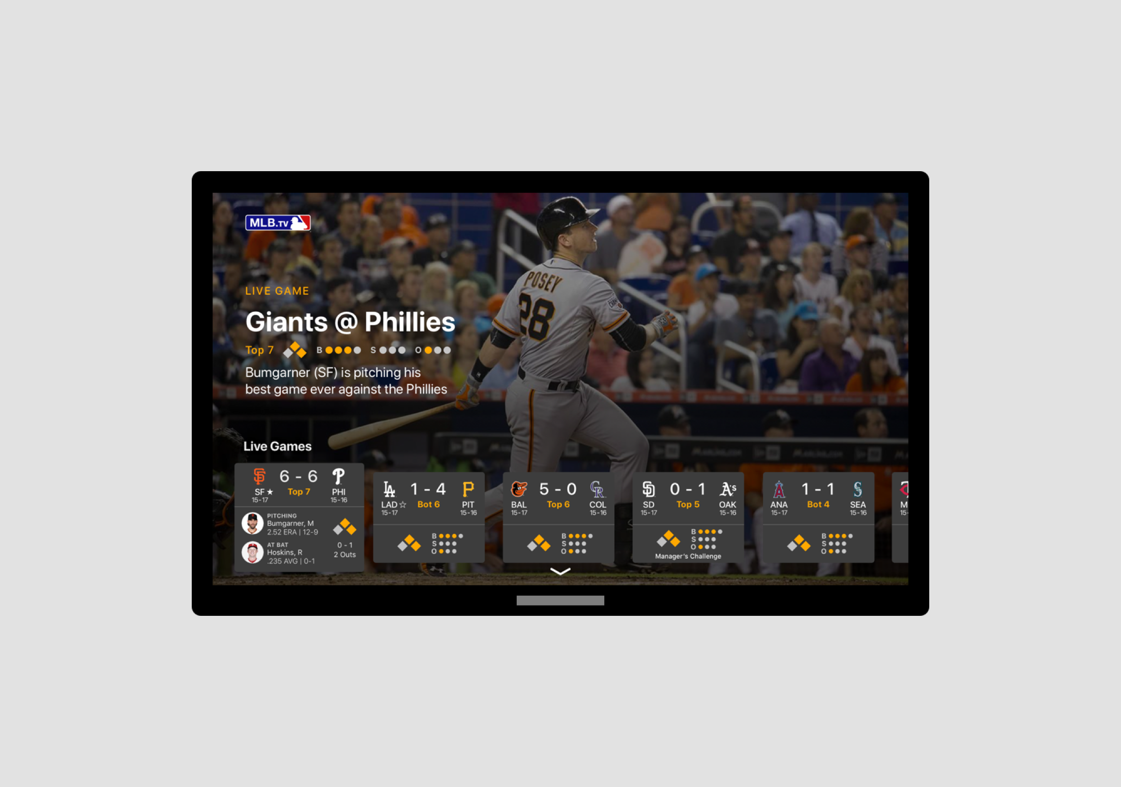 MLB.TV for Apple TV